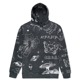 Толстовка RIPNDIP Nermal Domination Hoodie Black Vintage