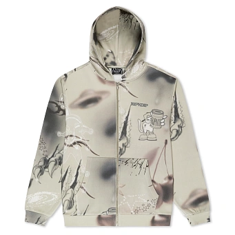 Толстовка RIPNDIP Stargazing Zip Up Hoodie Off White